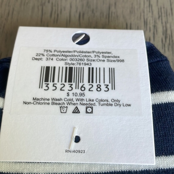 Women’s Loft 2 Pairs Crew Socks - Navy - Picture 4 of 4